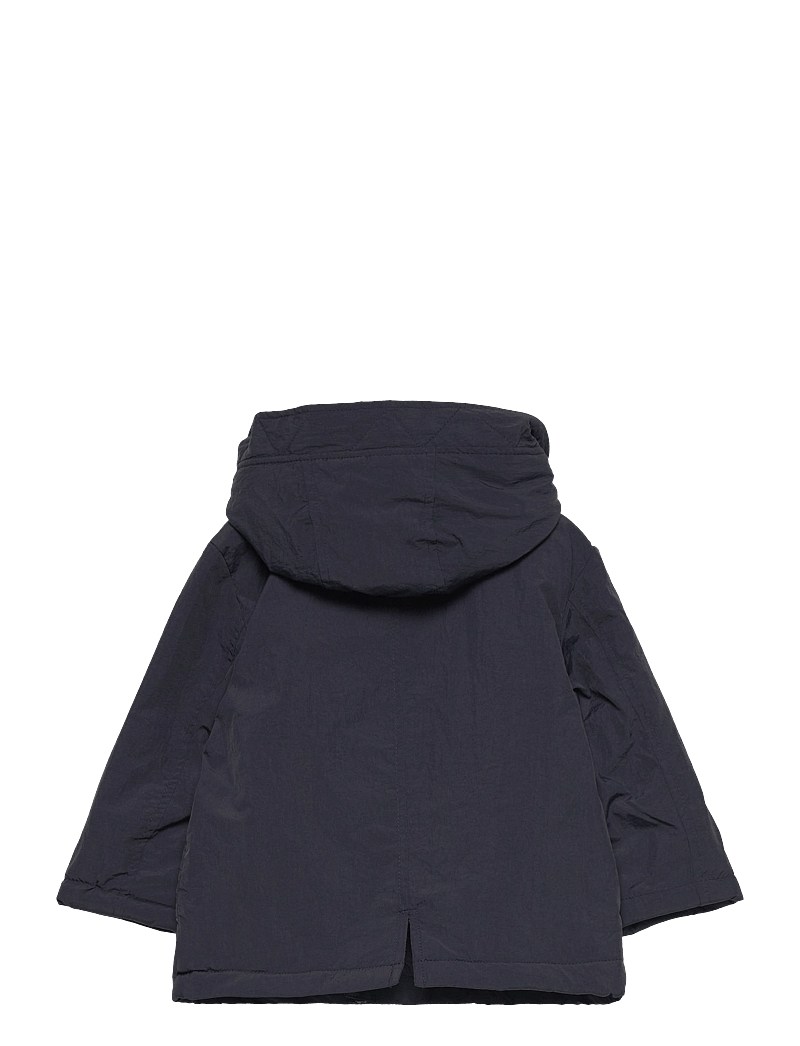 Mango - Pockets hooded coat - parkas - navy - 2