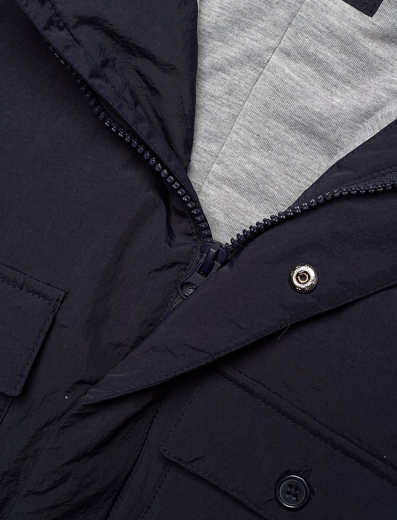 Mango - Pockets hooded coat - parkas - navy - 3