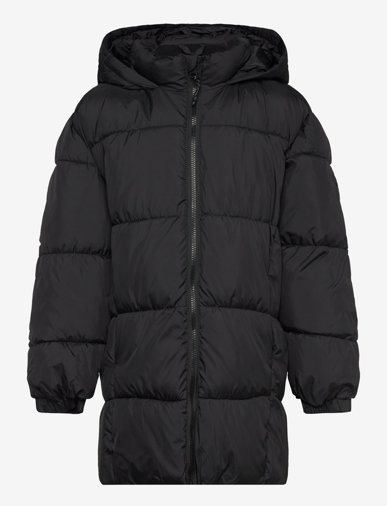 Mango - Quilted long coat - overtøj - black - 0