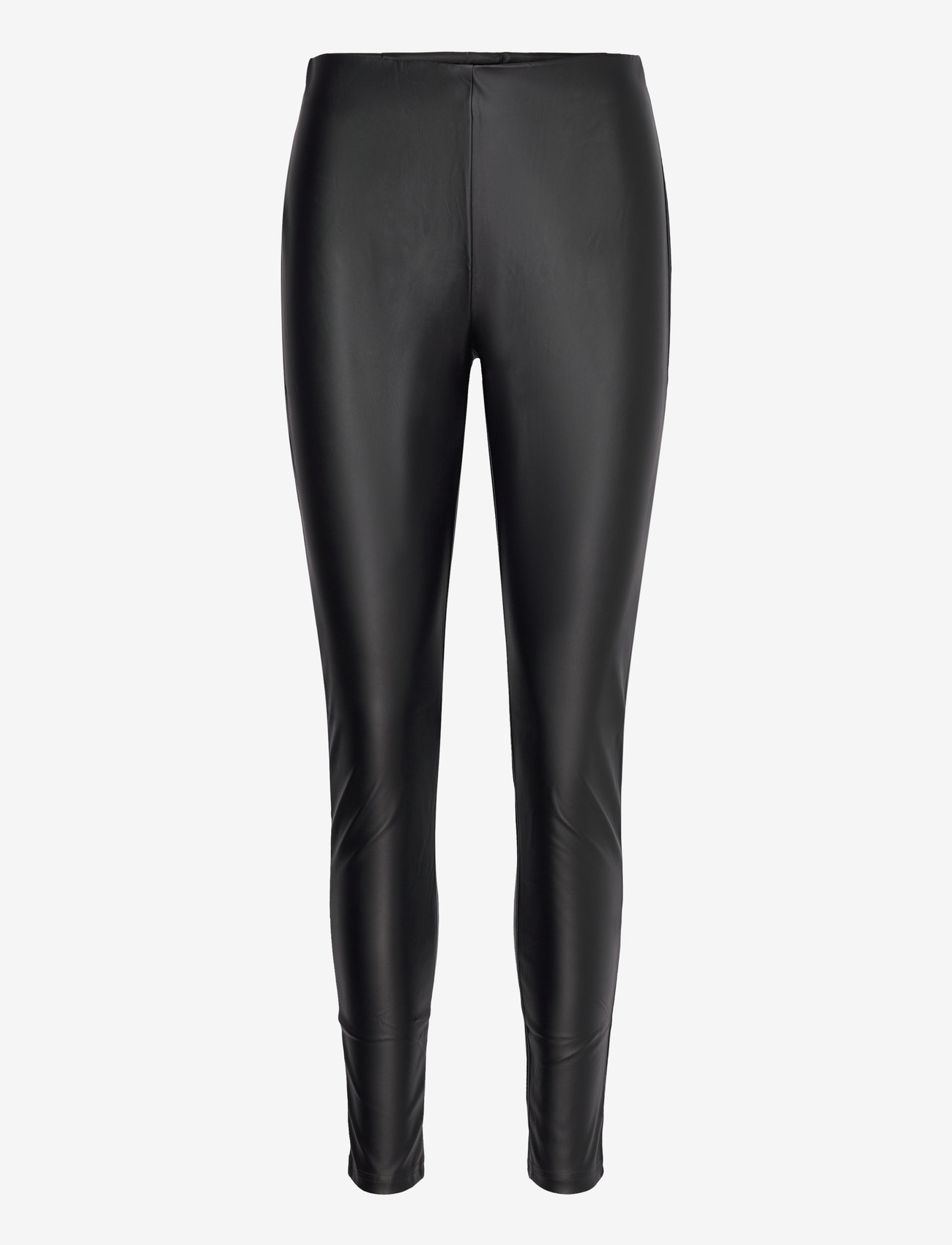 Mango - Leather-effect leggings - lederhosen - black - 1