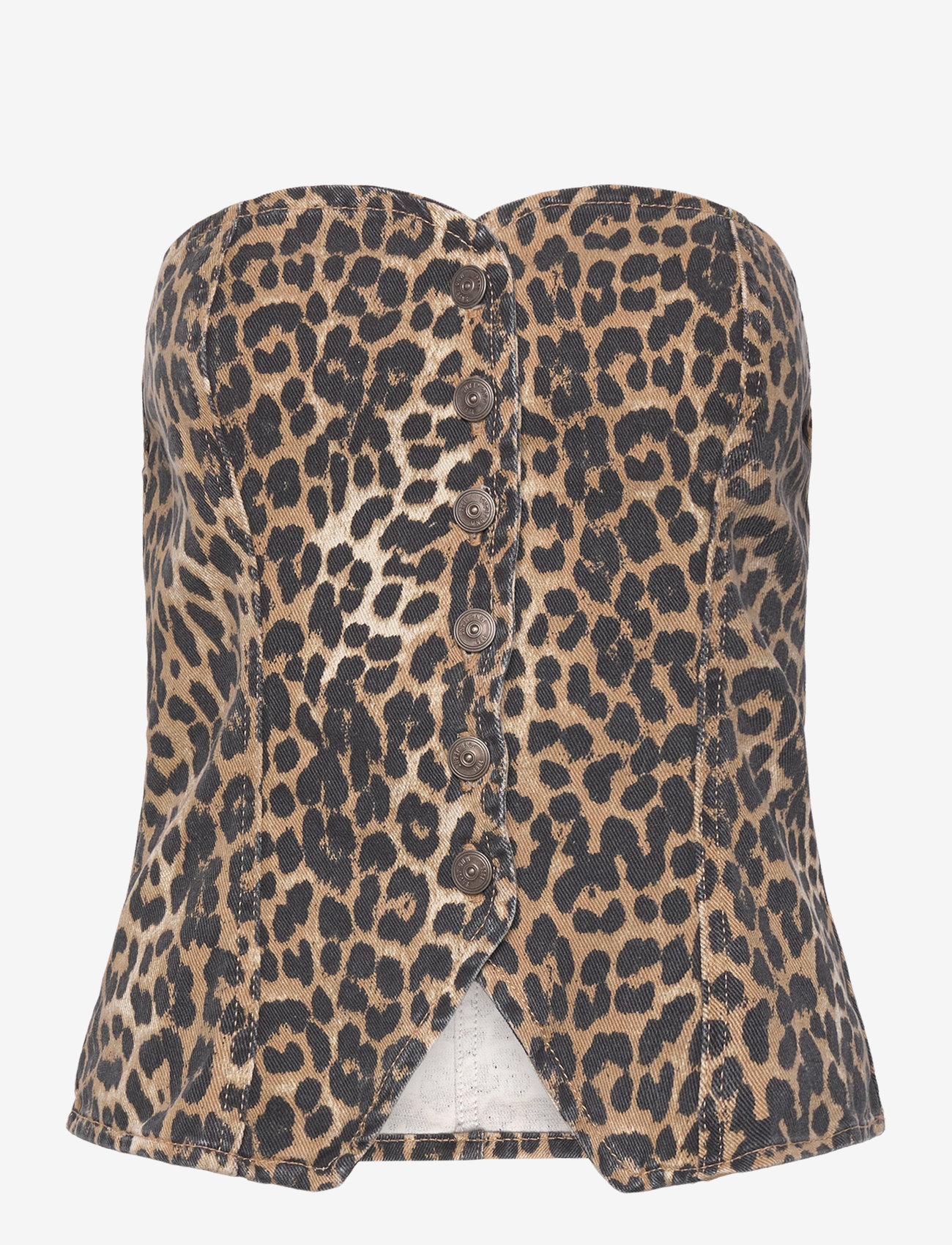 Mango - Leopard-print corset top - die niedrigsten preise - brown - 0