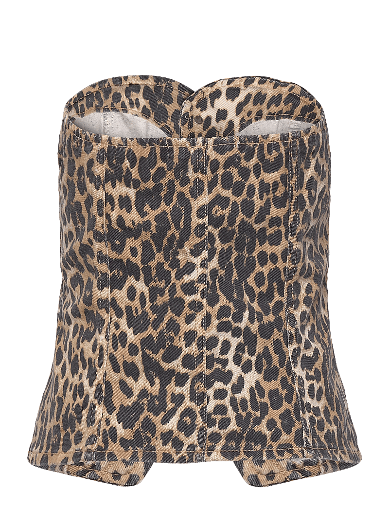 Mango - Leopard-print corset top - Ärmellose tops - brown - 2