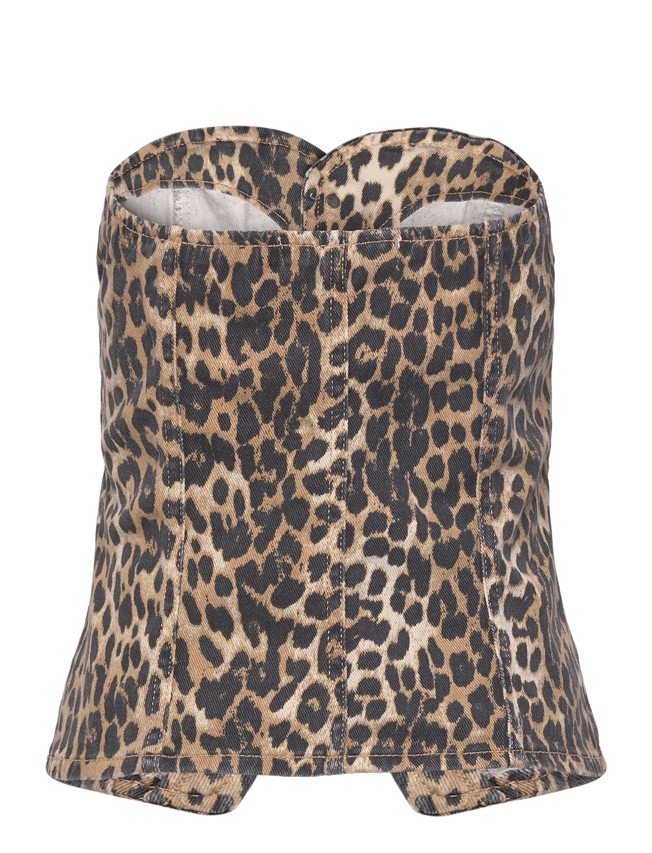 Mango - Leopard-print corset top - laveste priser - brown - 2