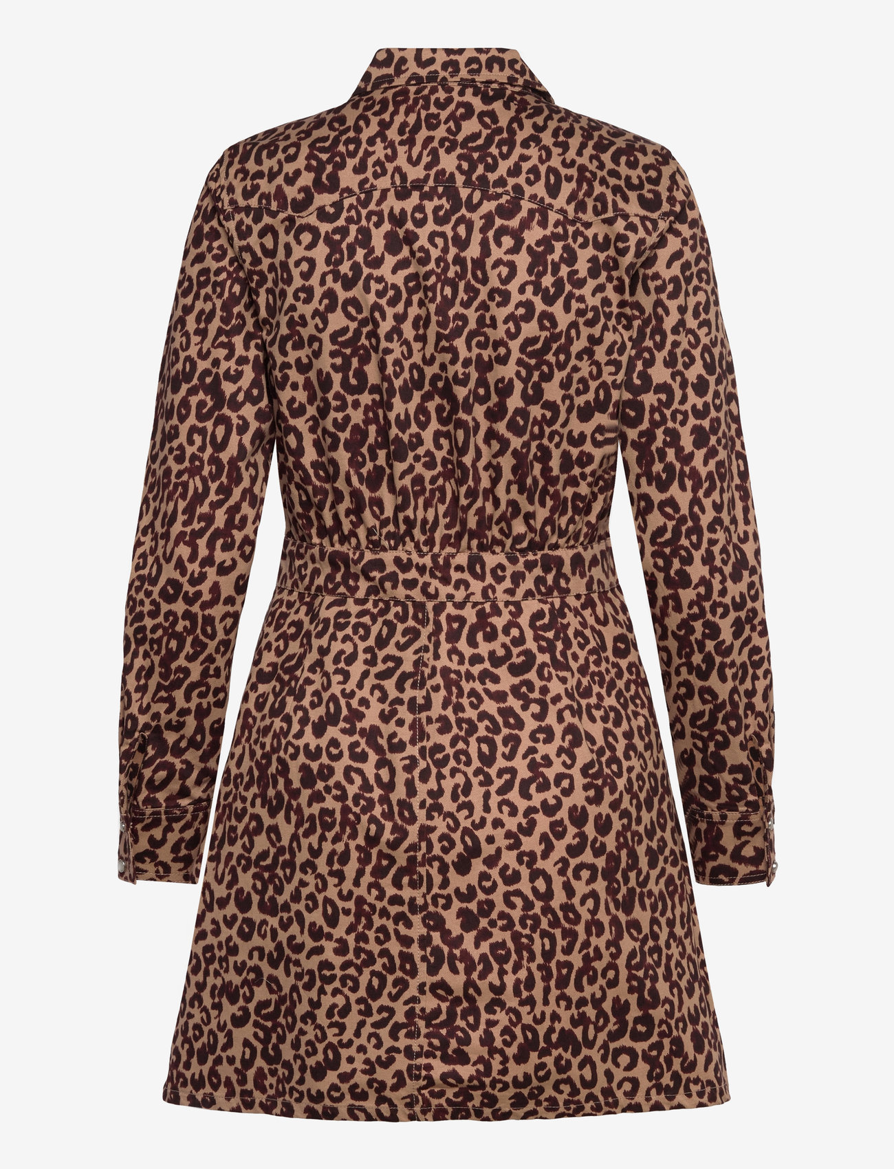 Mango - Leopard-print shirt dress - skjortekjoler - brown - 2