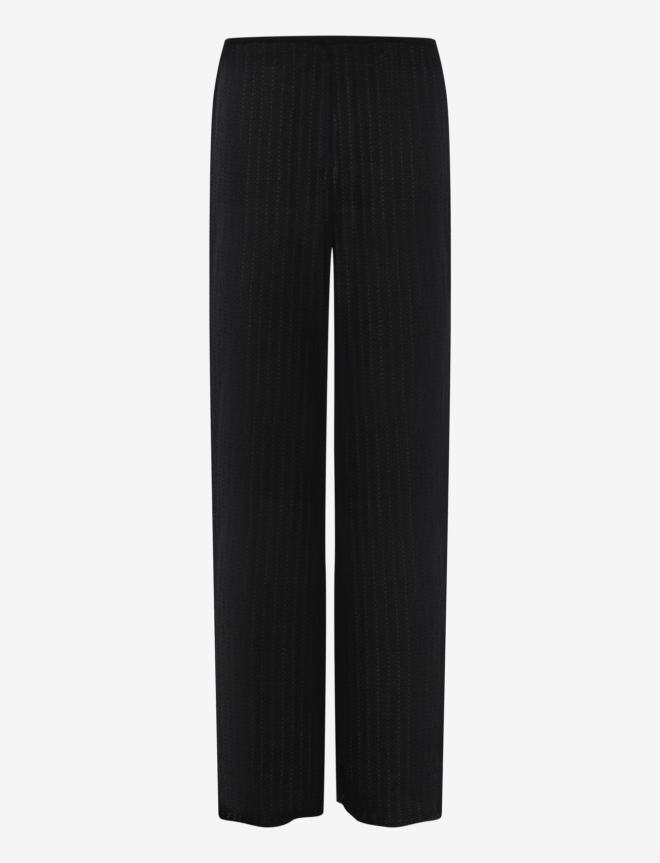 Mango - Straight knitted trousers - bukser med lige ben - black - 2