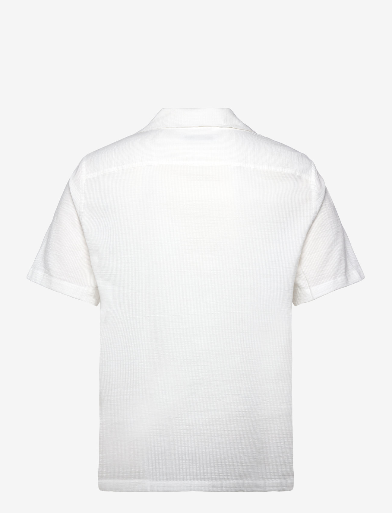 Mango - Regular-fit 100% seersucker cotton shirt - white - 1