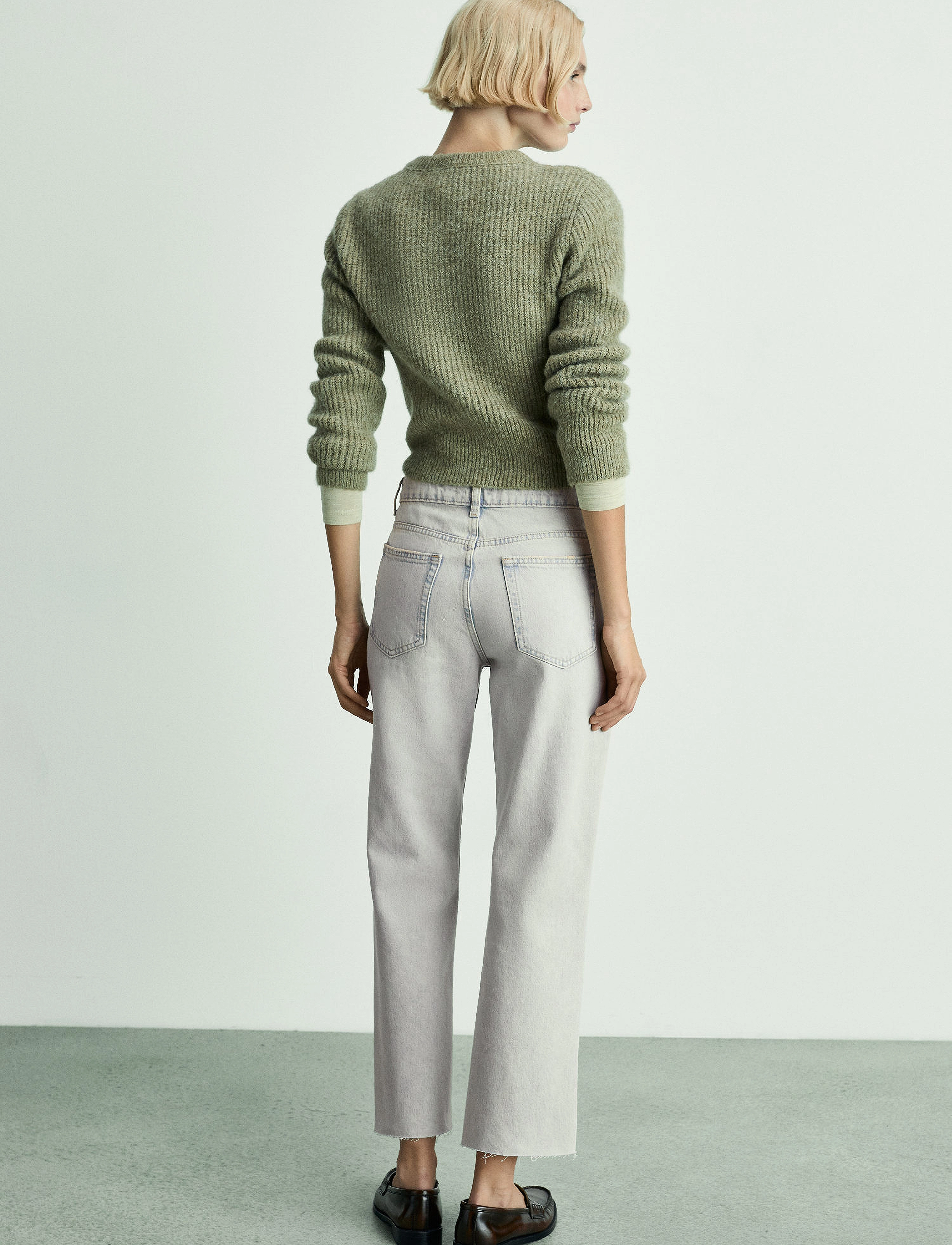 Mango - Blanca straight-fit cropped jeans - straight jeans - open blue - 3