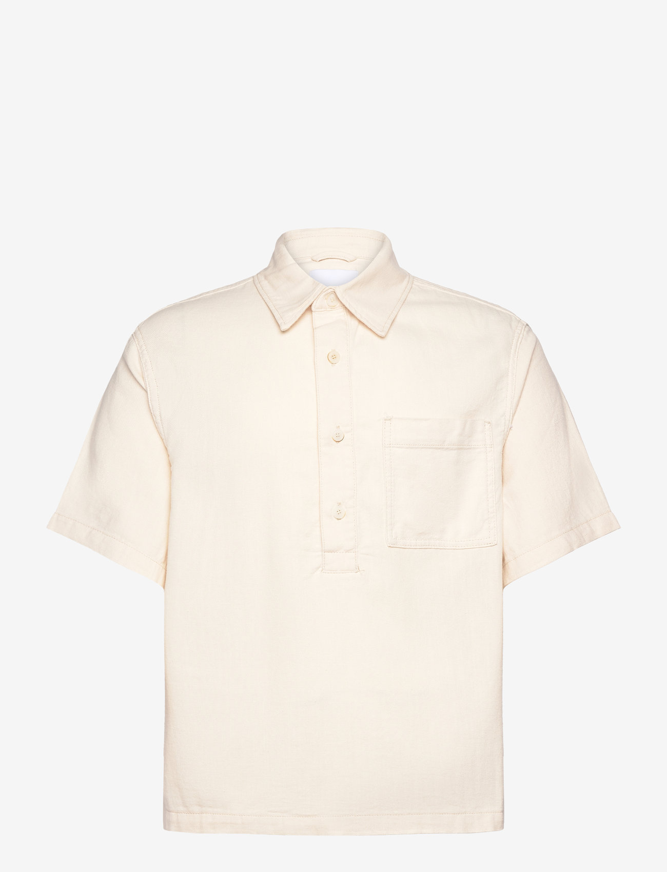Mango - Relaxed-fit polo shirt - kortärmade t-shirts - natural white - 0