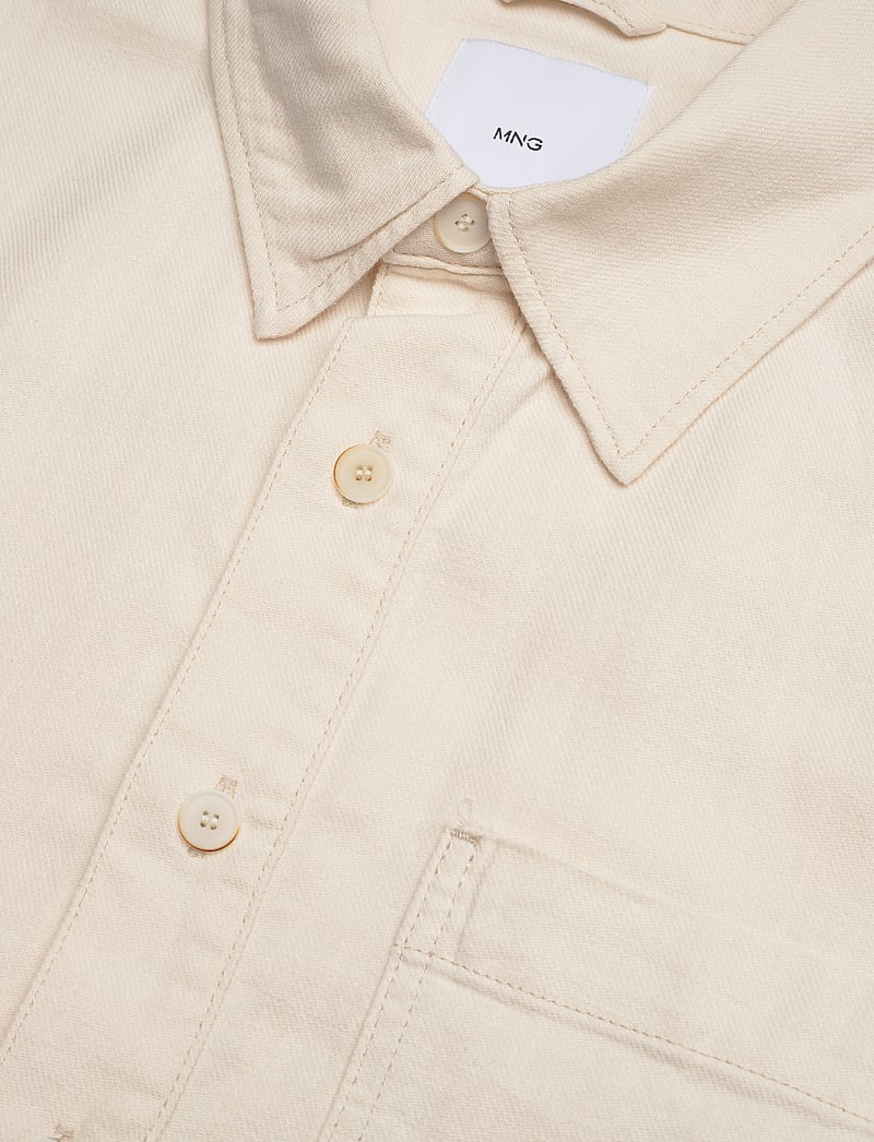 Mango - Relaxed-fit polo shirt - kortärmade t-shirts - natural white - 3