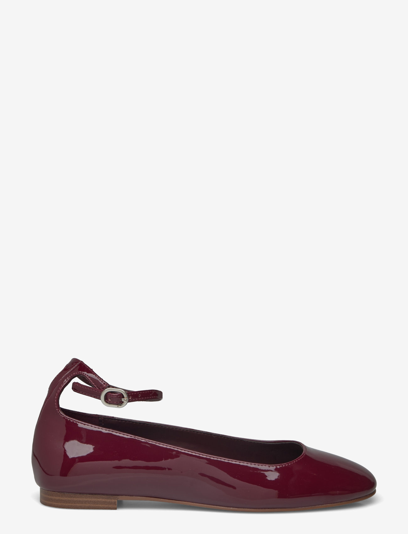 Mango - Patent leather-effect ballet flats - laveste priser - dark red - 1