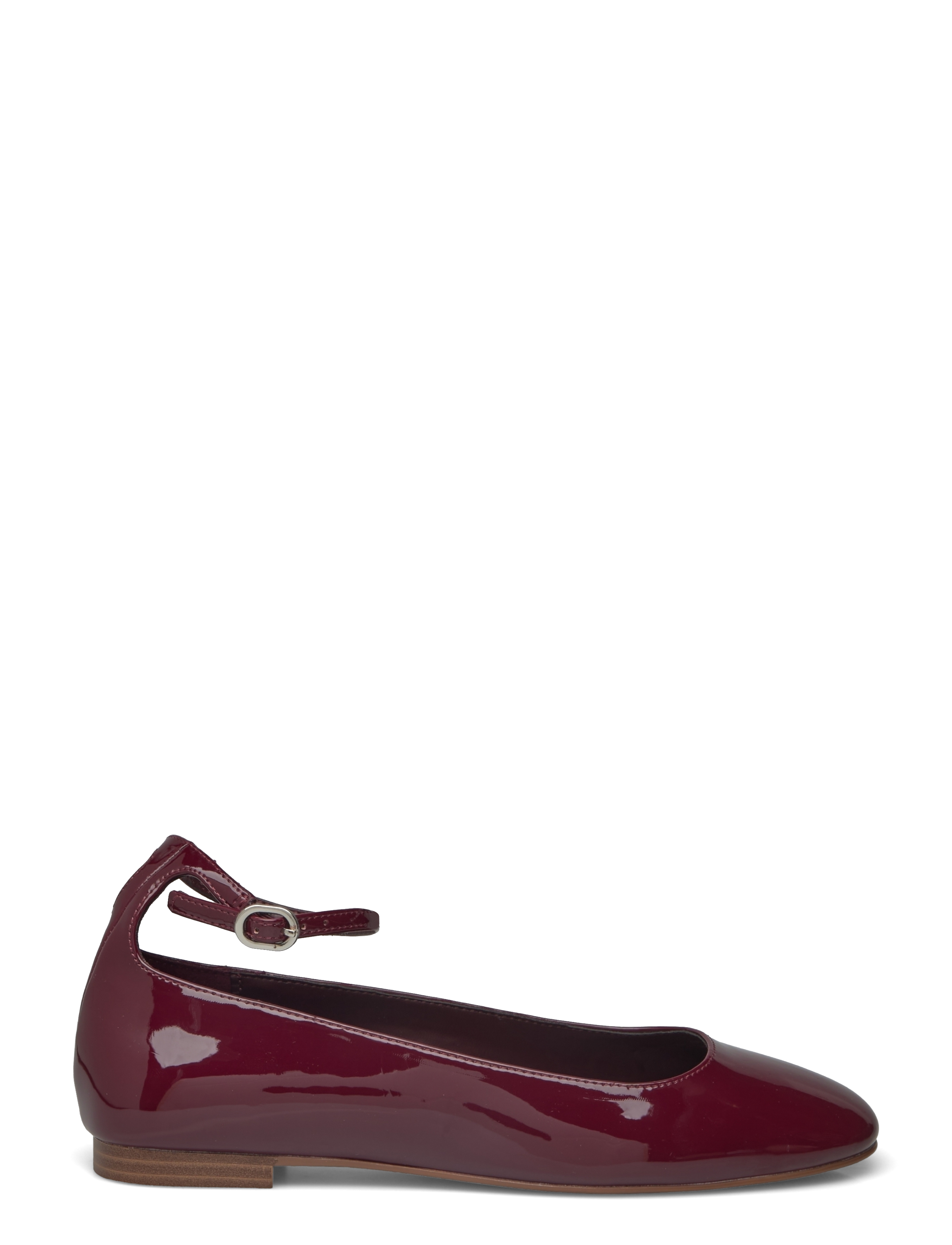 Mango - Patent leather-effect ballet flats - kvinnor - dark red - 1