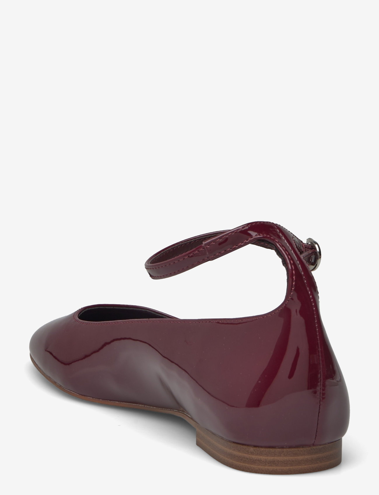 Mango - Patent leather-effect ballet flats - laveste priser - dark red - 2