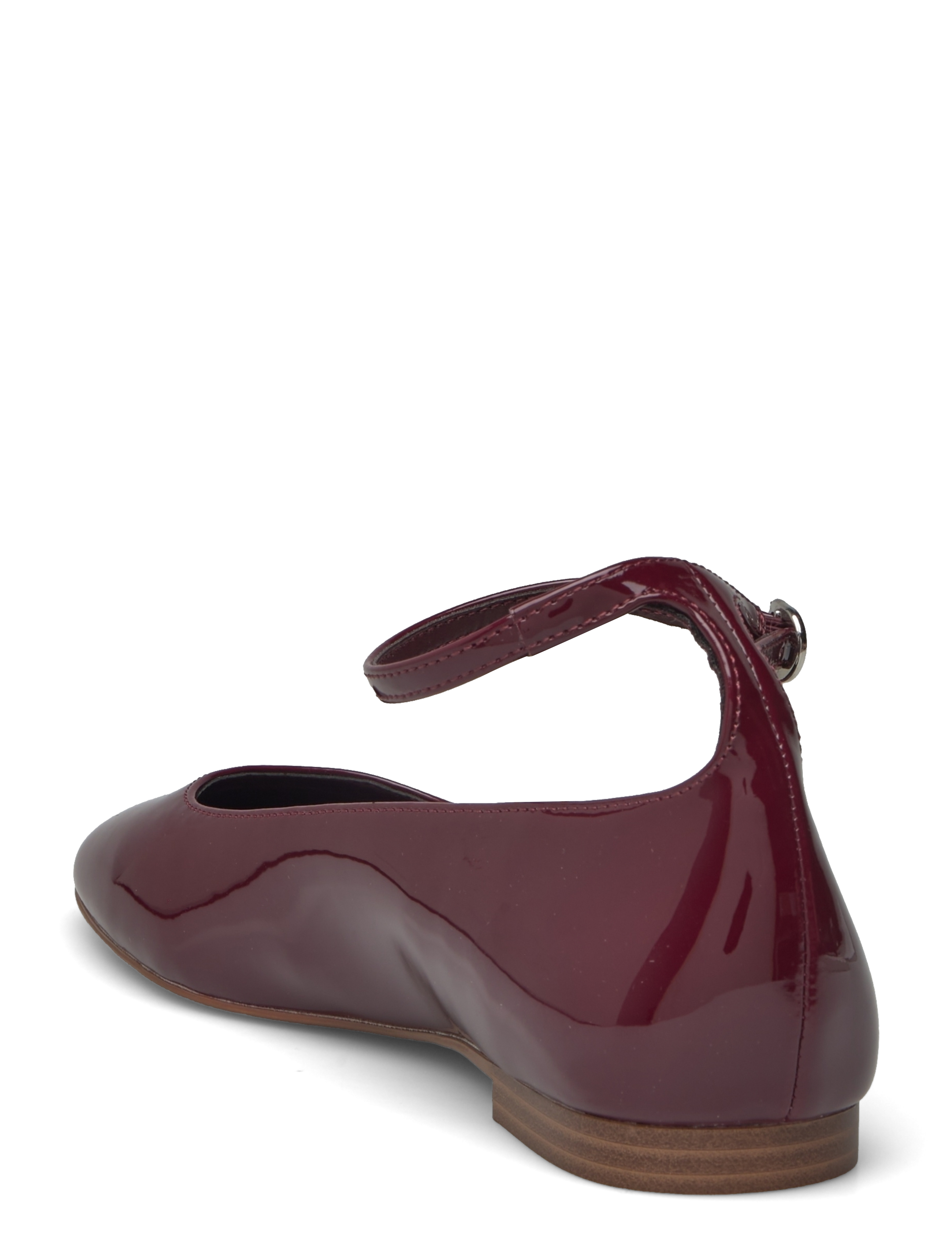 Mango - Patent leather-effect ballet flats - kvinnor - dark red - 2
