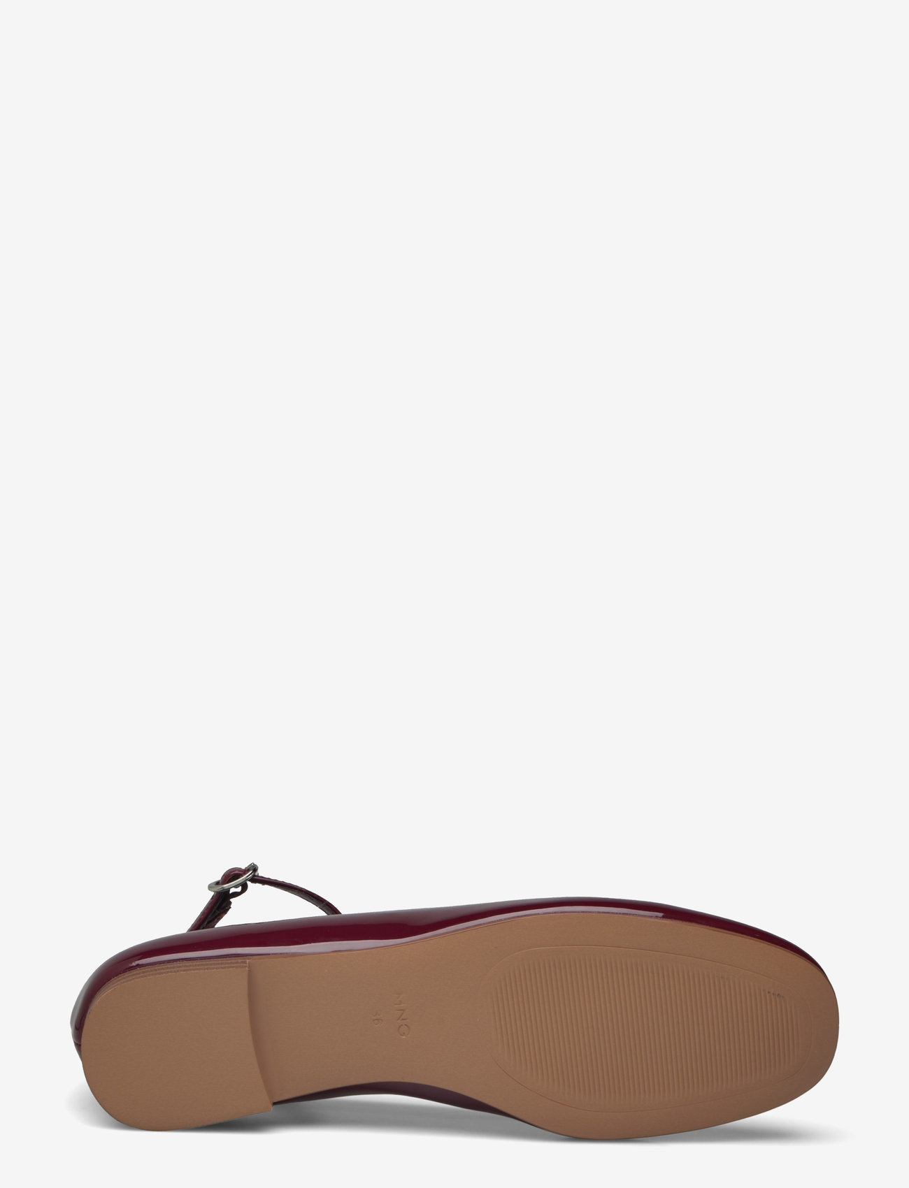 Mango - Patent leather-effect ballet flats - laveste priser - dark red - 4