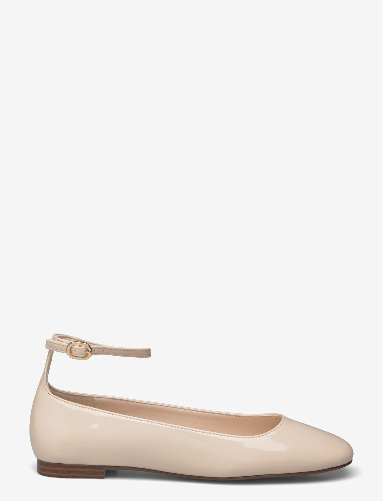 Mango - Patent leather-effect ballet flats - speciella tillfällen - light beige - 1