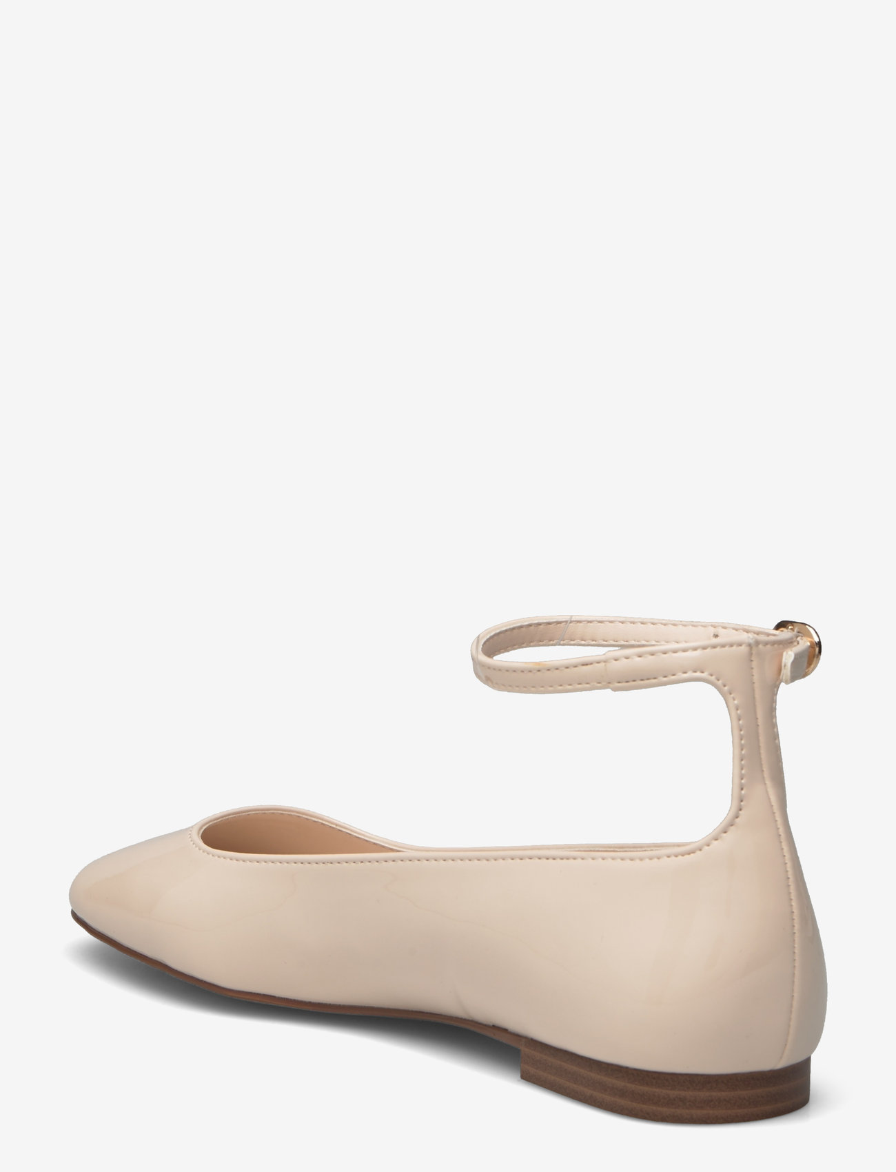 Mango - Patent leather-effect ballet flats - speciella tillfällen - light beige - 2
