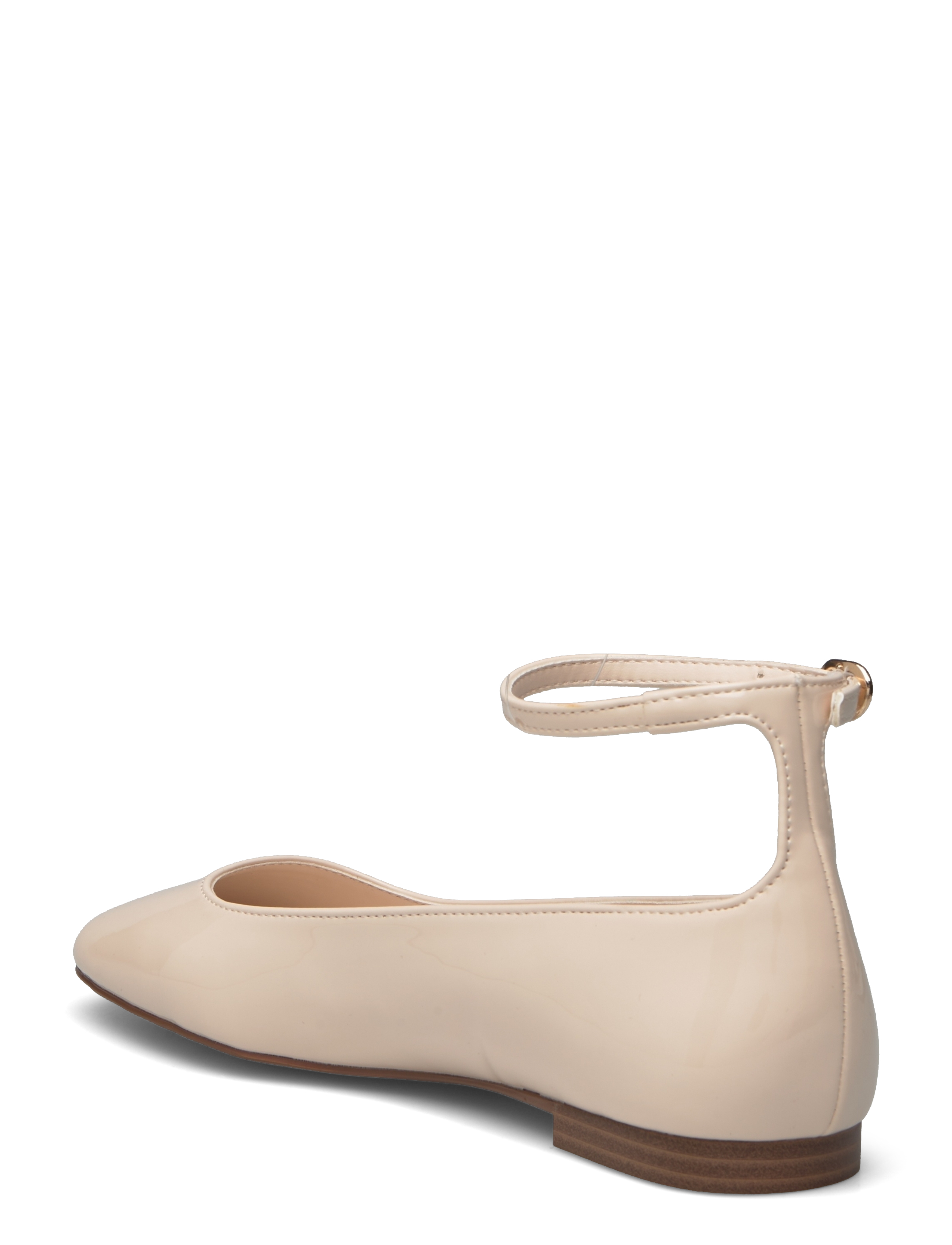 Mango - Patent leather-effect ballet flats - laveste priser - light beige - 2