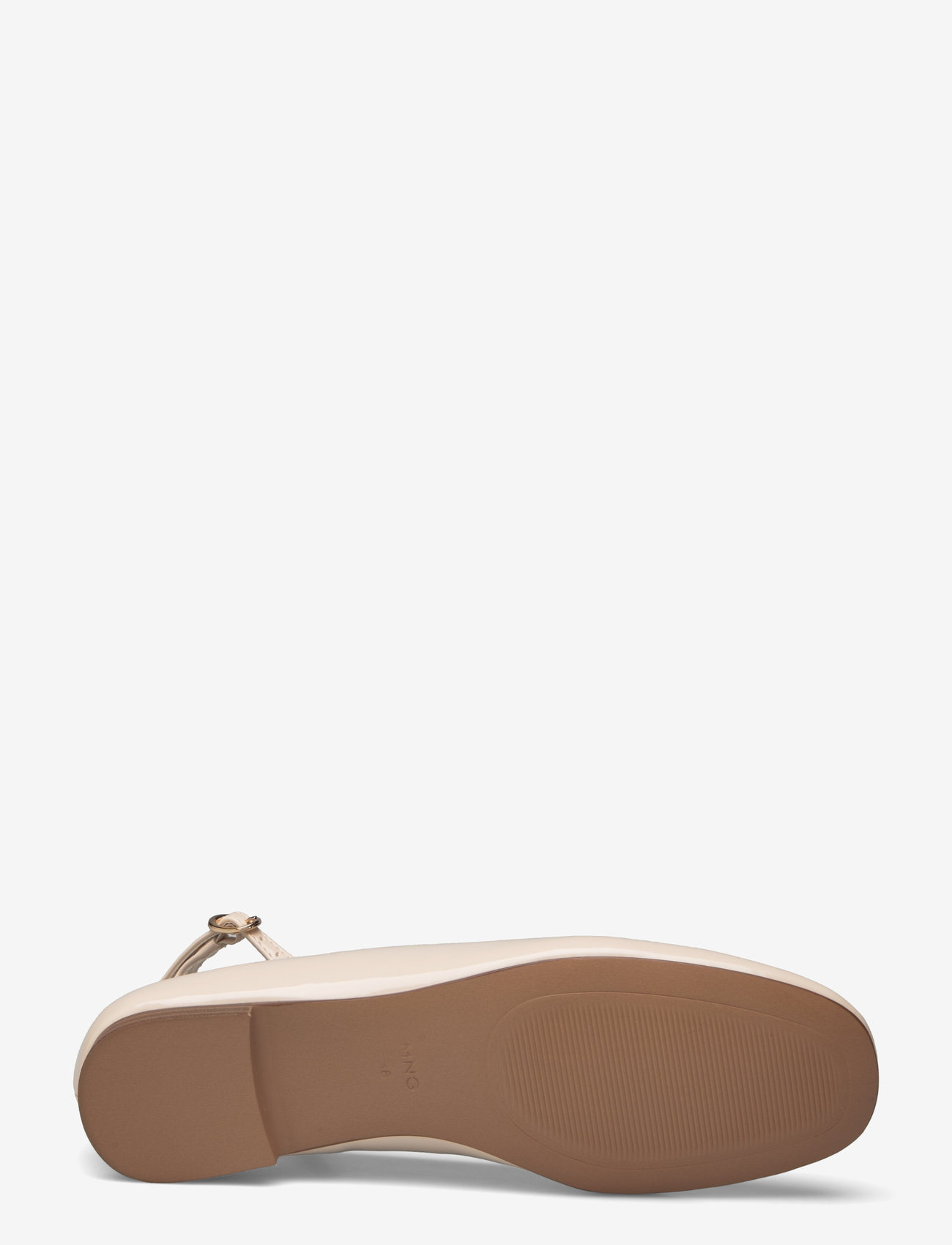 Mango - Patent leather-effect ballet flats - speciella tillfällen - light beige - 4
