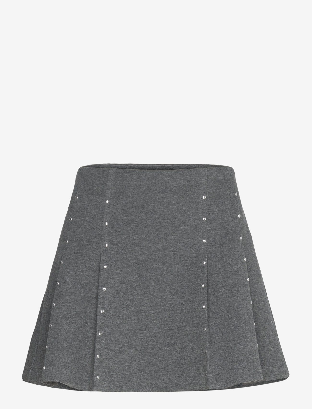 Mango - Mini-skirt with studs - plisserade kjolar - medium grey - 0
