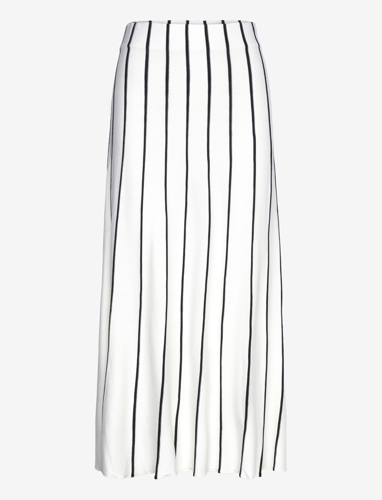 Mango - Striped knitted skirt - strikkede nederdele - light beige - 1