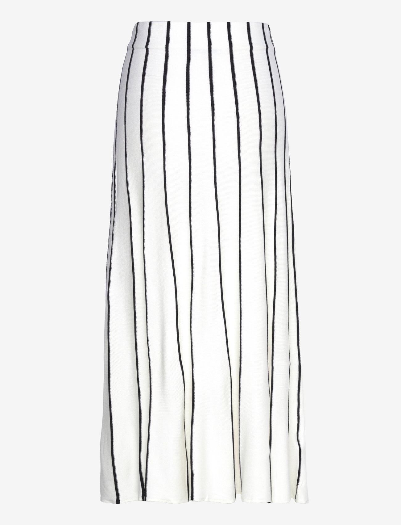 Mango - Striped knitted skirt - strikkede nederdele - light beige - 2