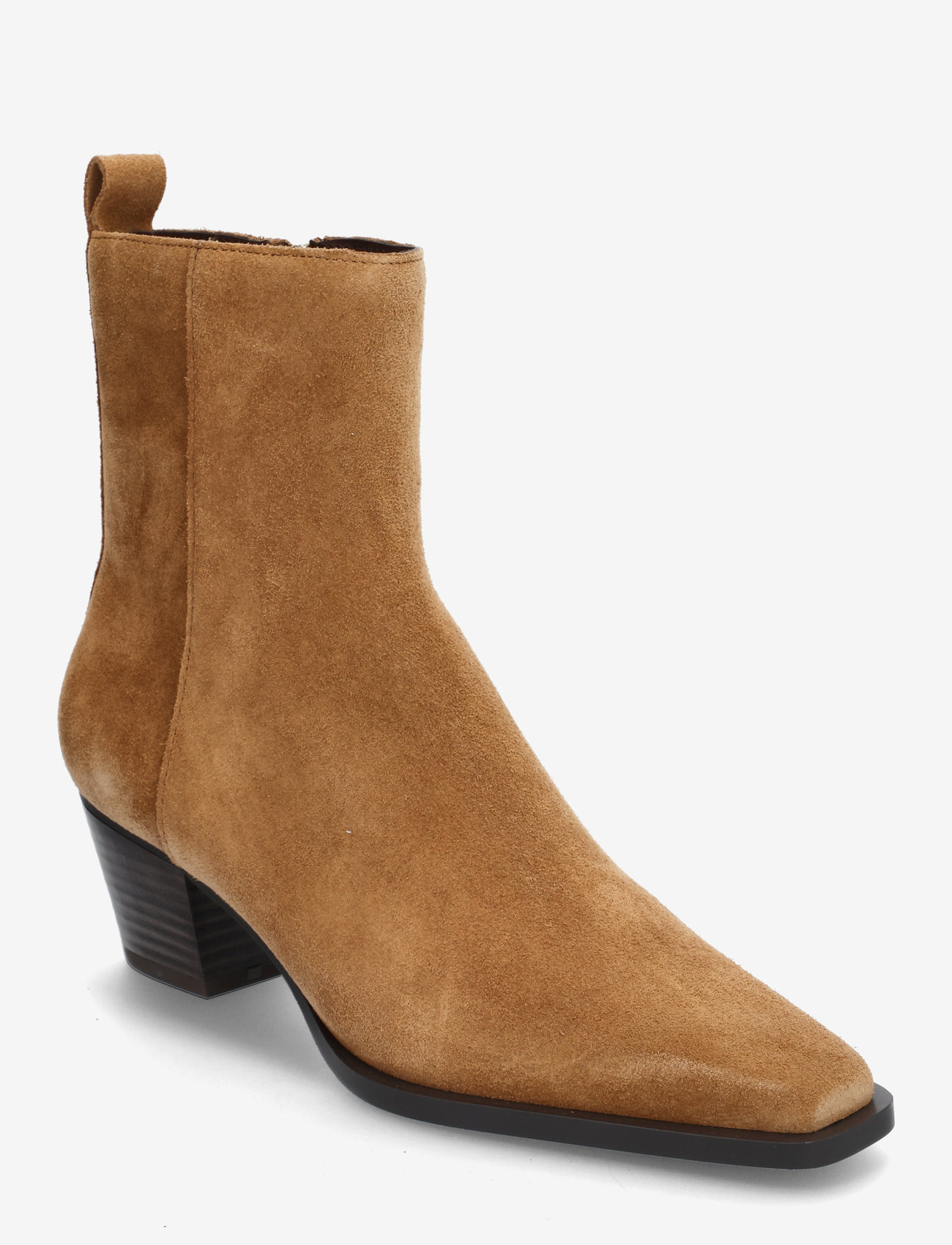 Mango - Heel suede ankle boot - medium brown - 0