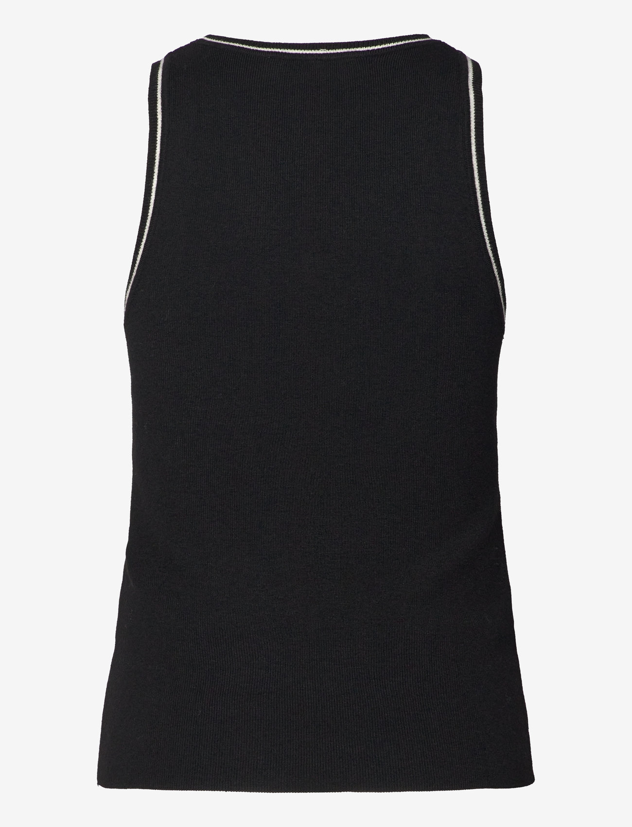 Mango - Knitted top with contrast details - die niedrigsten preise - black - 1