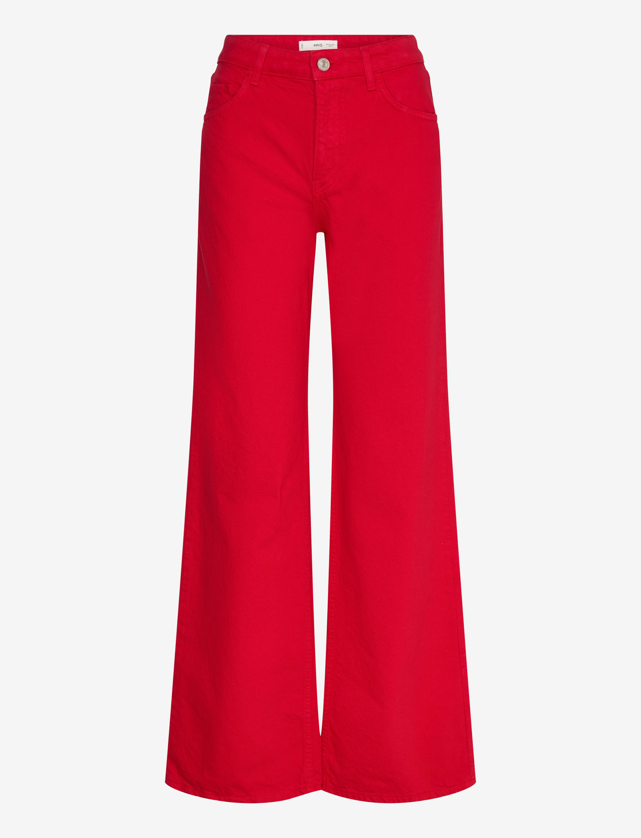 Mango - High waist straight jeans - red - 0