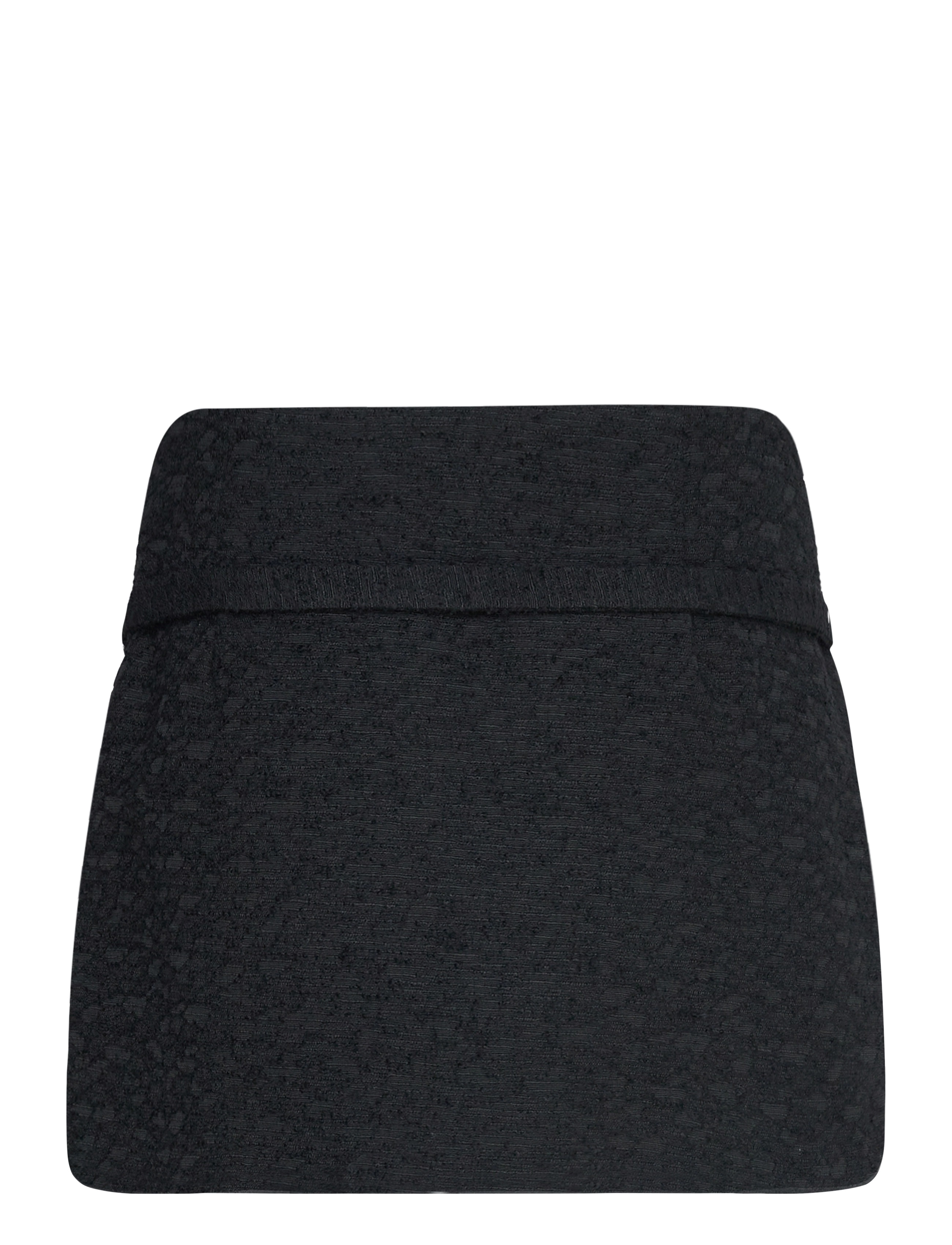 Mango - Tweed mini-skirt with decorative belt - stickade kjolar - black - 2