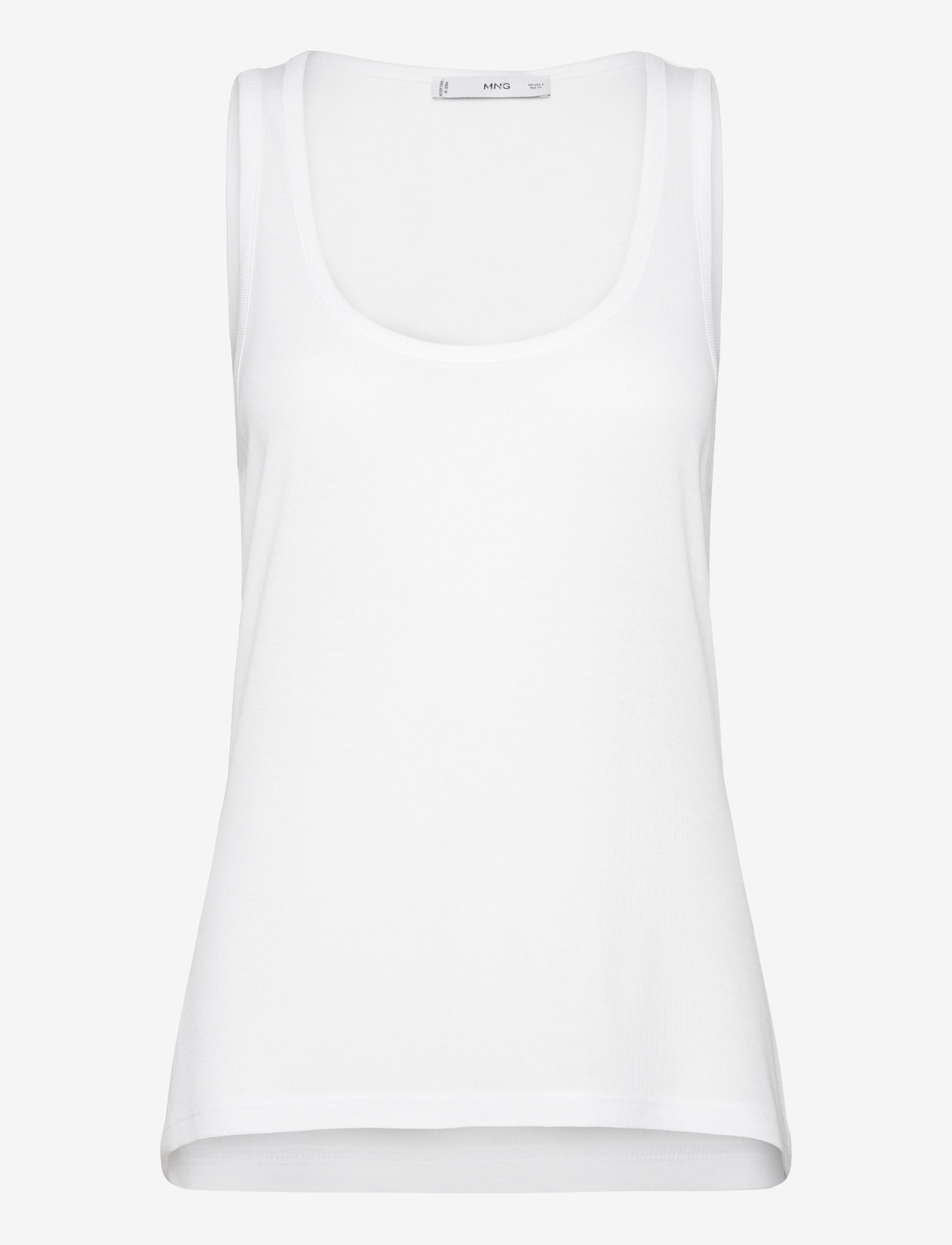 Mango - Knit strap top - white - 1