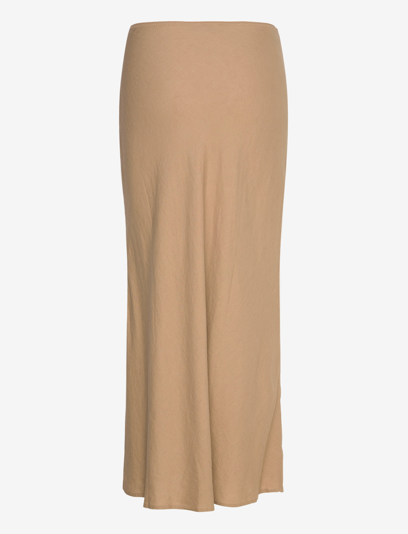 Mango - Long linen skirt - medium brown - 2