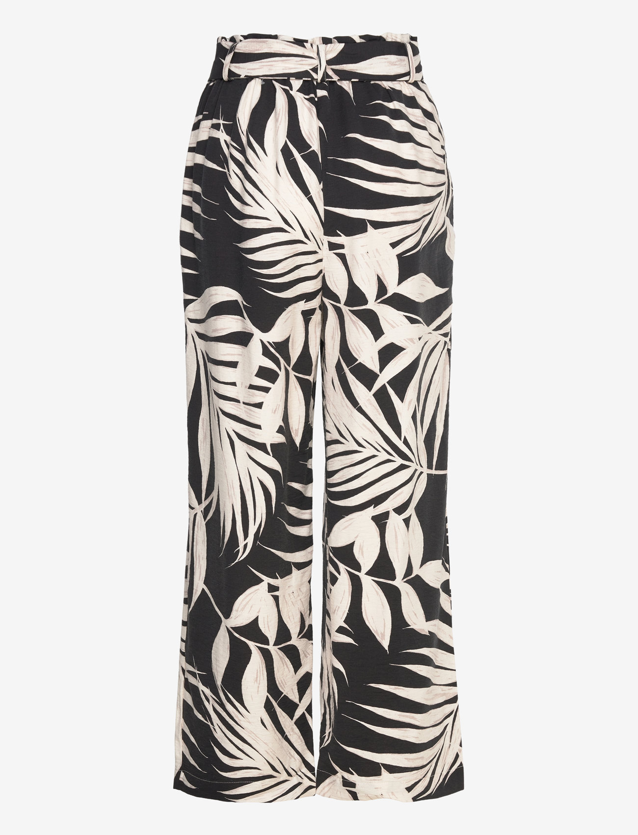 Mango - Printed trousers with bow - madalaimad hinnad - black - 1