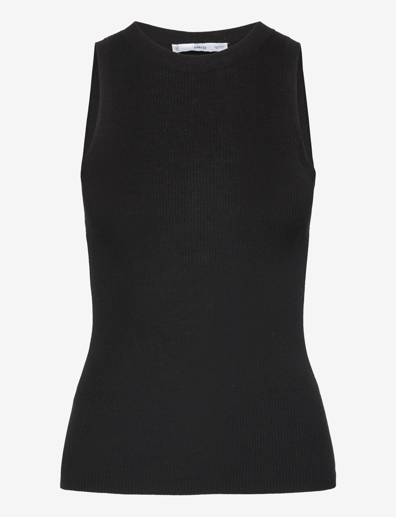 Mango - Ribbed knit top - laveste priser - black - 0