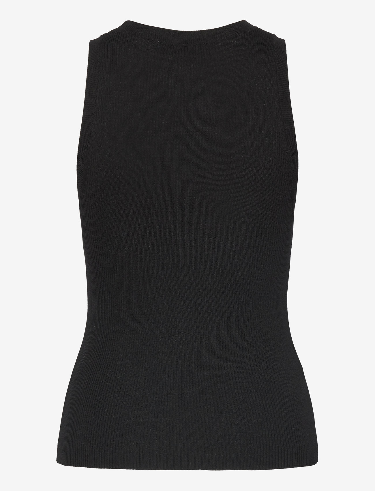 Mango - Ribbed knit top - laveste priser - black - 1