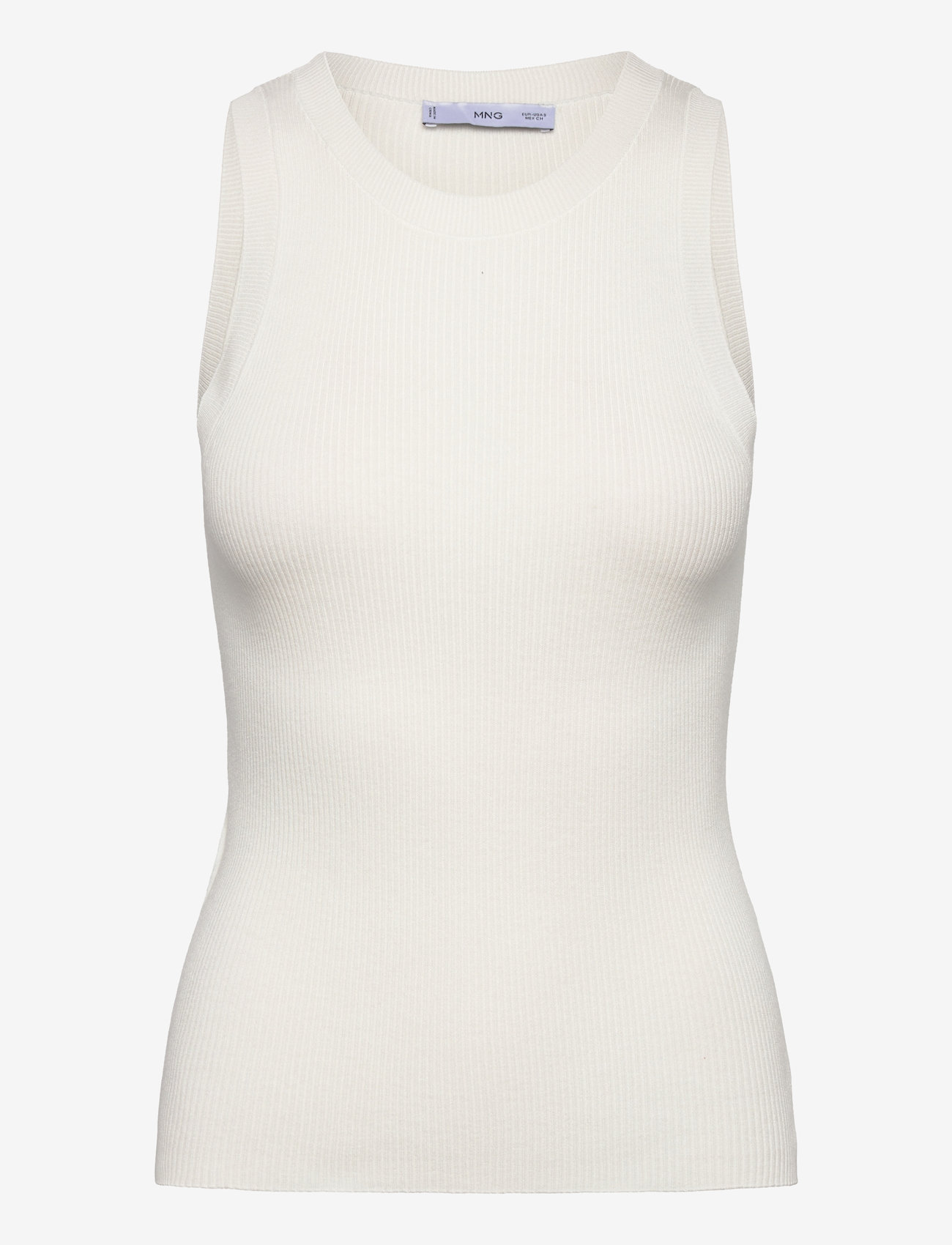 Mango - Ribbed knit top - laveste priser - light beige - 0