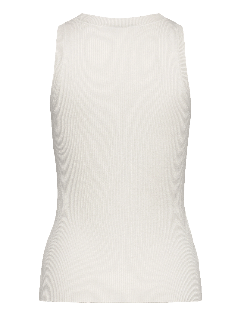 Mango - Ribbed knit top - tanktops - light beige - 2