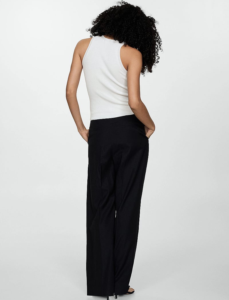 Mango - Ribbed knit top - tanktops - light beige - 3