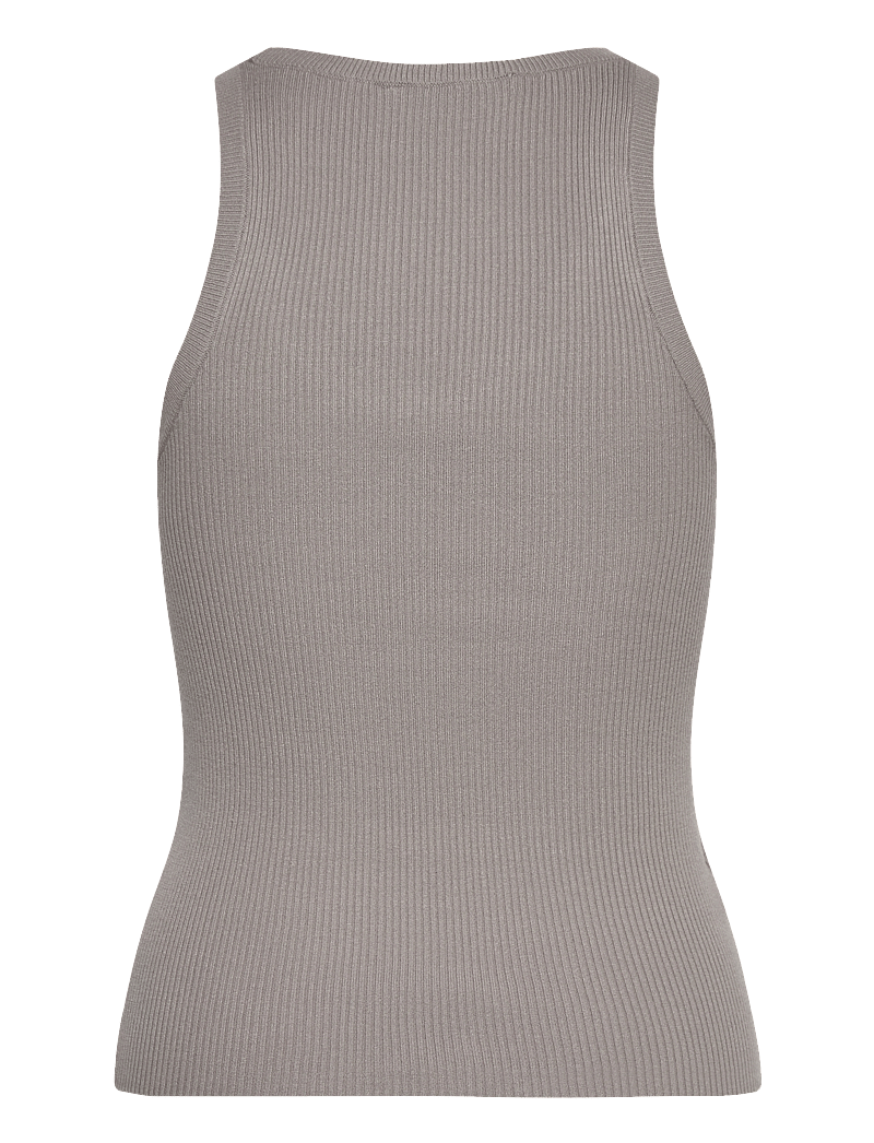 Mango - Knit strap top - Ärmellose tops - grey - 2