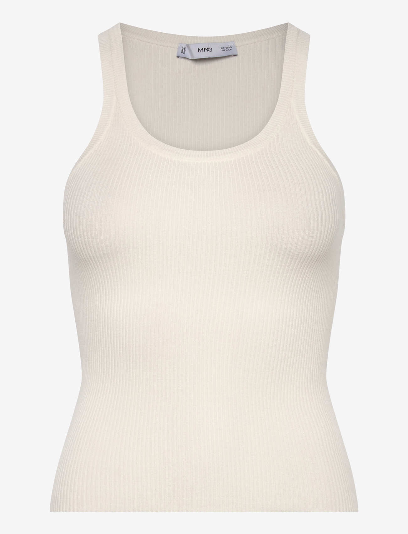 Mango - Knit strap top - laveste priser - natural white - 0