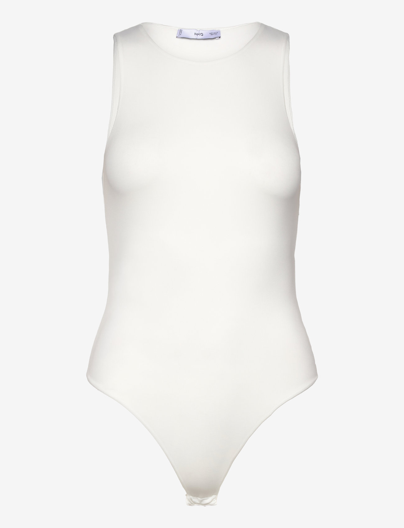 Mango - Sleeveless fitted bodysuit - white - 0