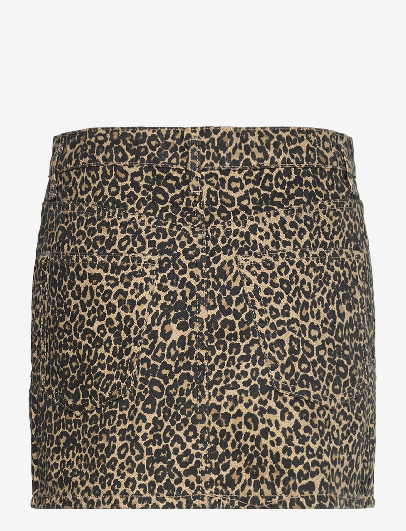 Mango - Leopard-print denim mini-skirt - laveste priser - brown - 1