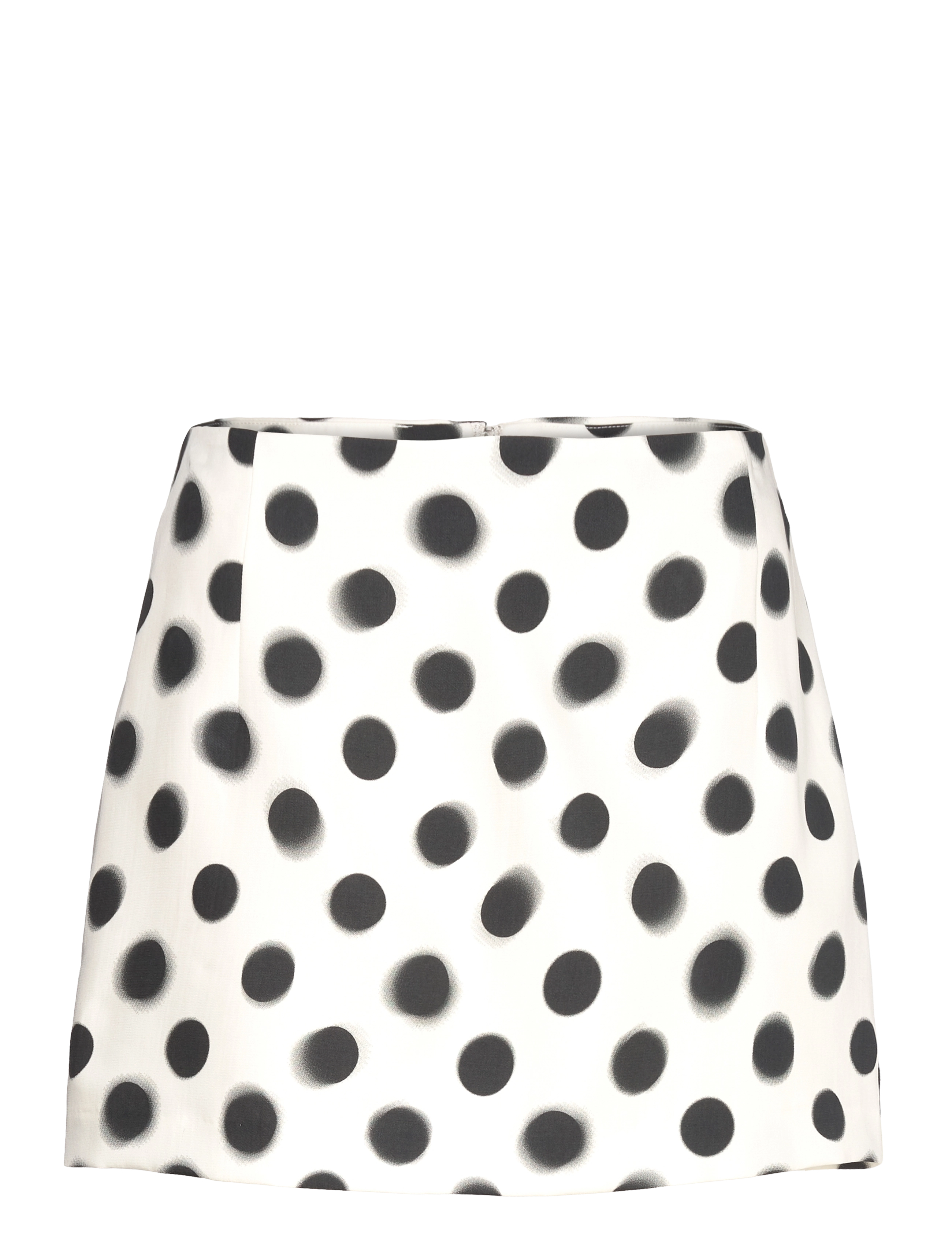 Mango Polka-dot satin mini-skirt - Korte nederdele - LIGHT BEIGE / cream