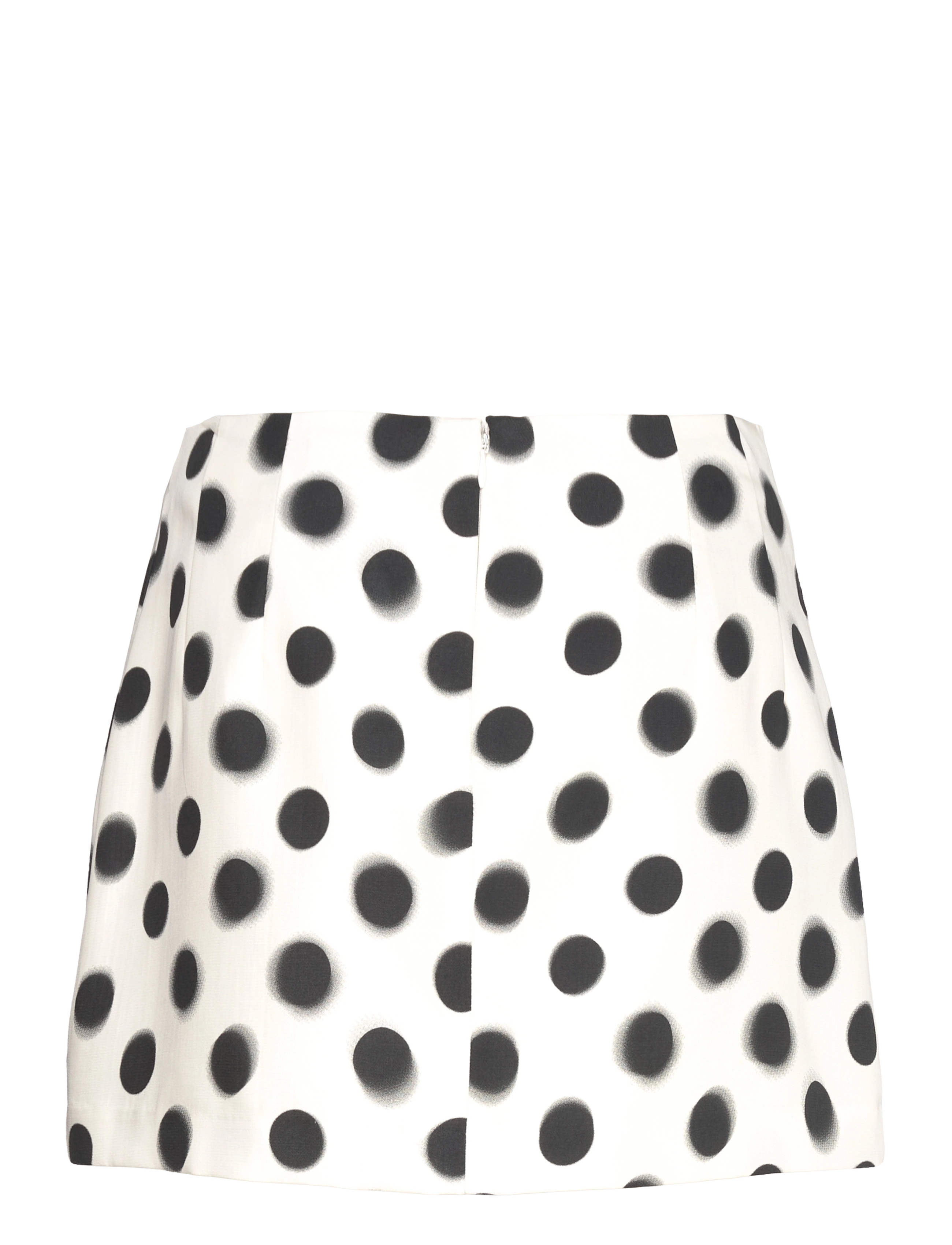Mango - Polka-dot satin mini-skirt - light beige - 1