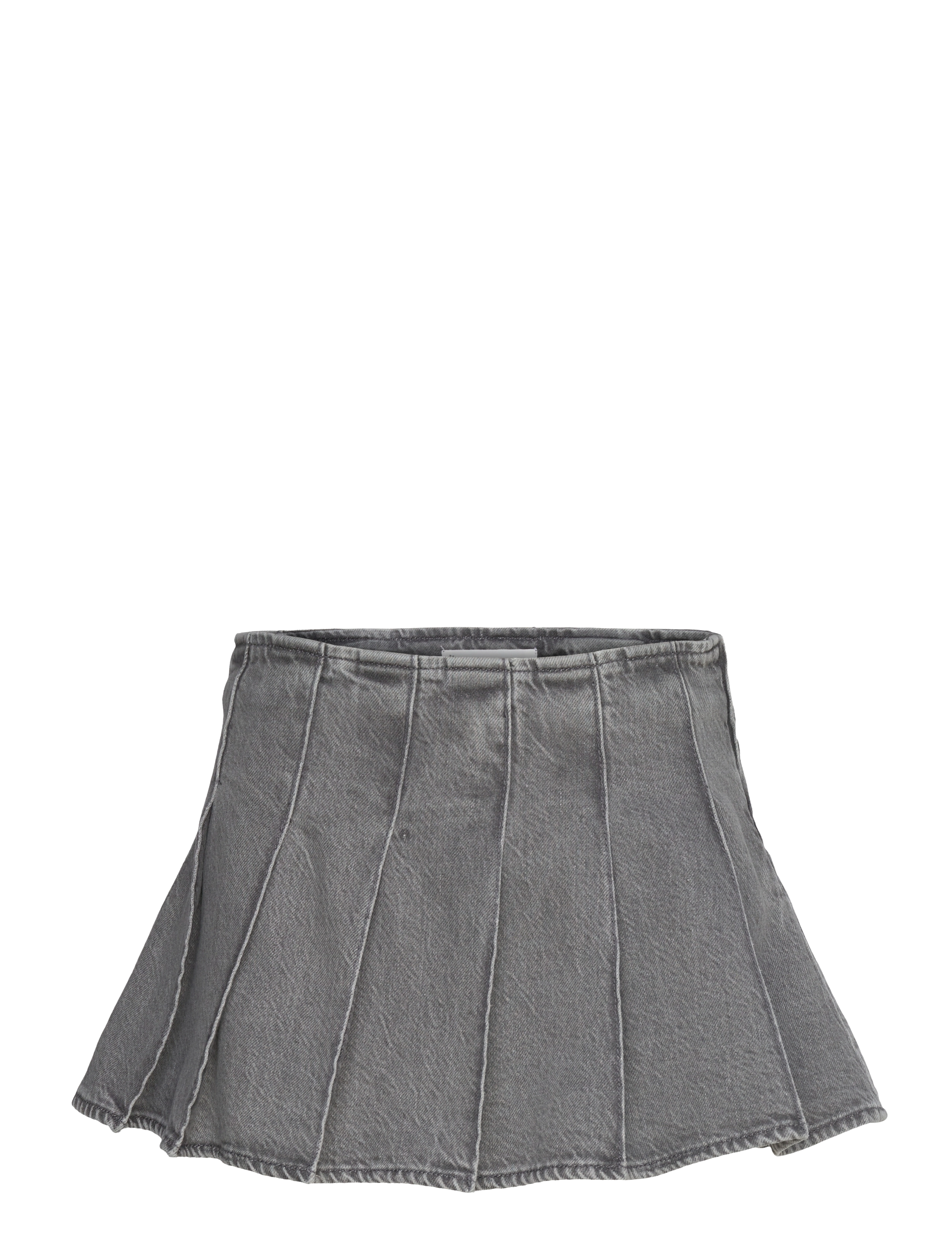 Denim mini-skirt - OPEN GREY
