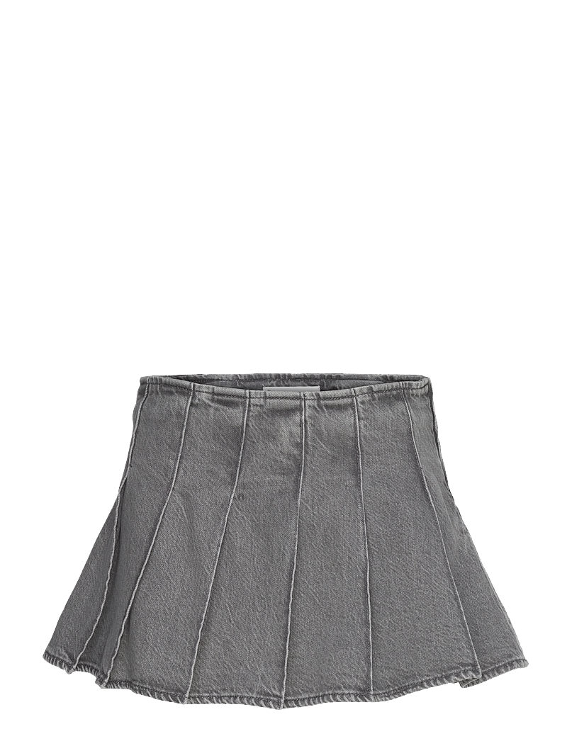 Mango - Denim mini-skirt - plisserade kjolar - open grey - 0