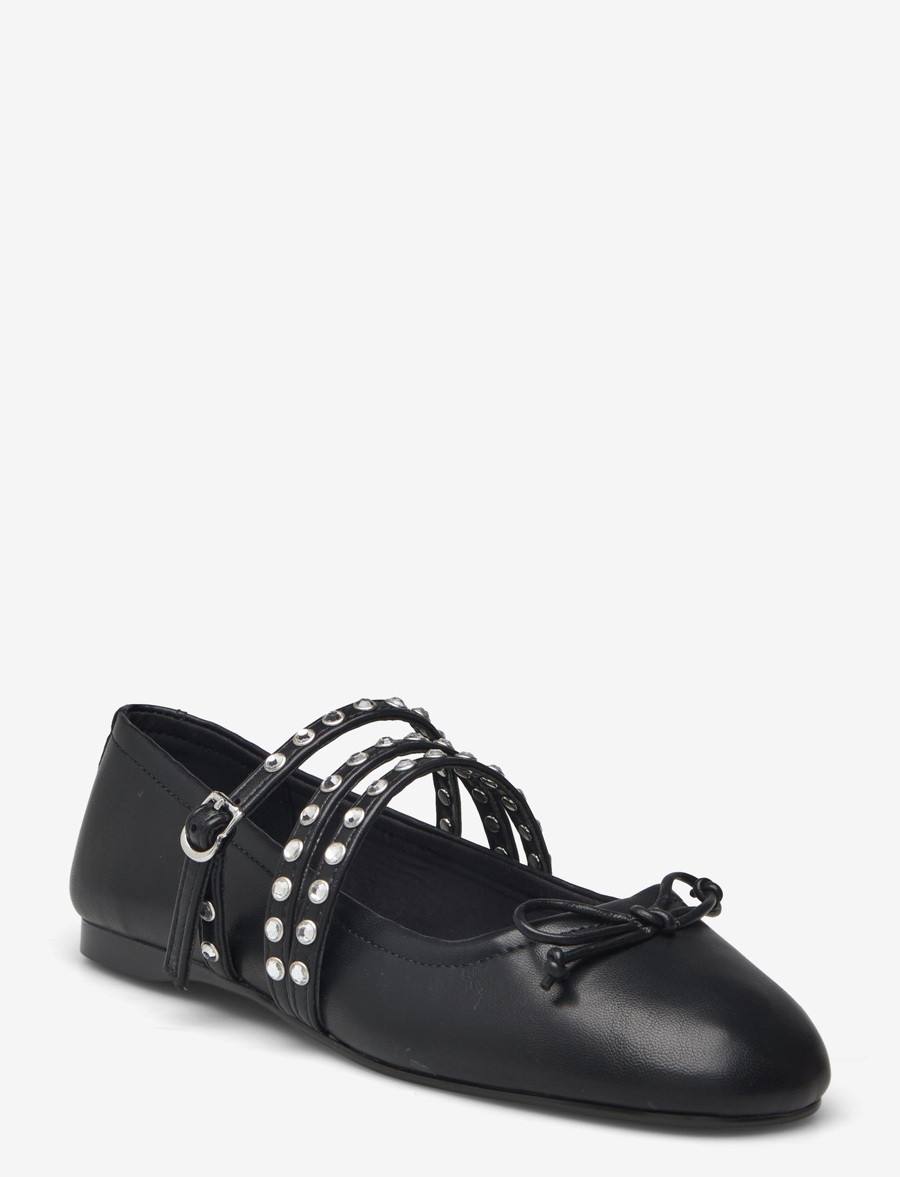 Mango - Studded ballet flats with straps - besondere anlässe - black - 0