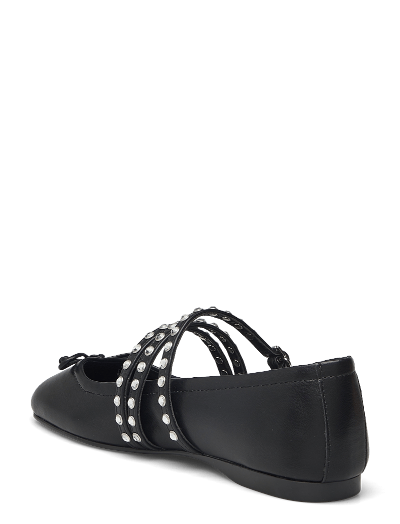 Mango - Studded ballet flats with straps - speciella tillfällen - black - 2