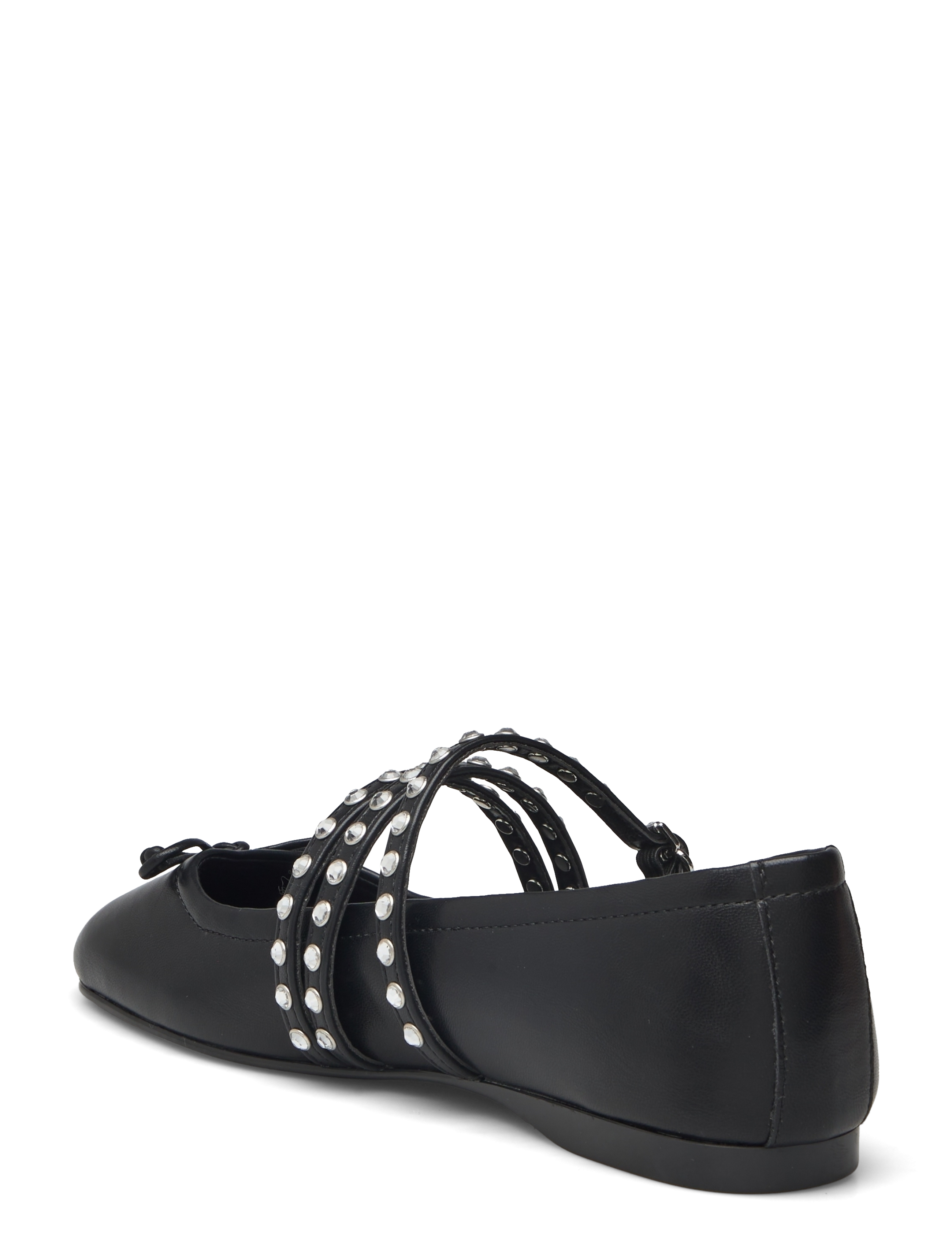 Mango - Studded ballet flats with straps - kvinder - black - 2