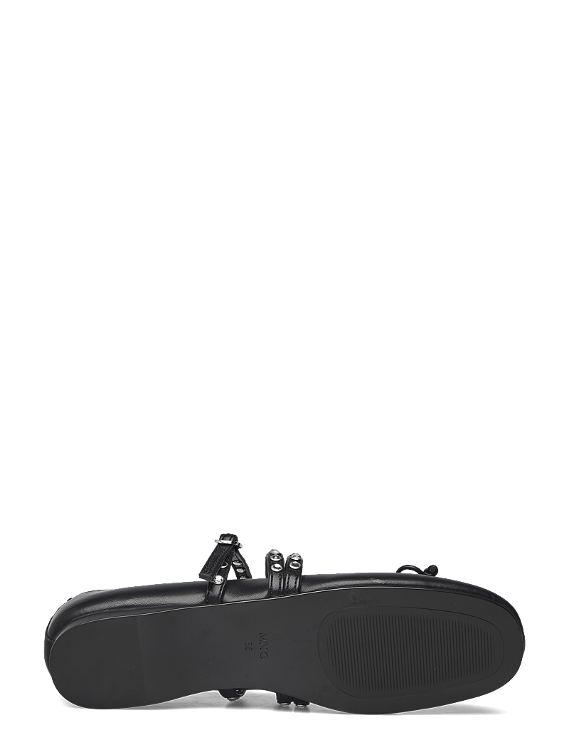 Mango - Studded ballet flats with straps - speciella tillfällen - black - 4