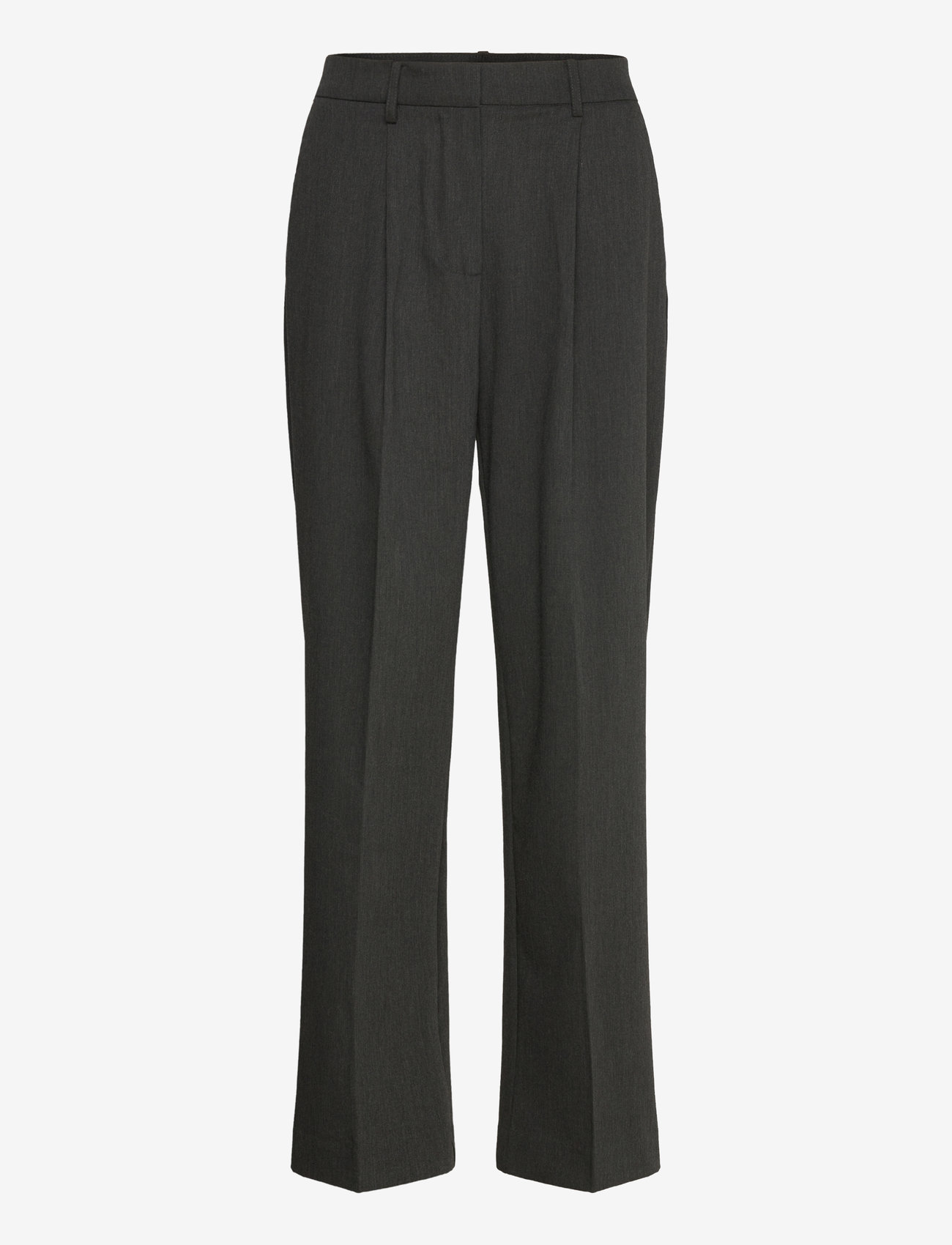 Mango - Straight-fit pleated trousers - habitbukser - grey - 1